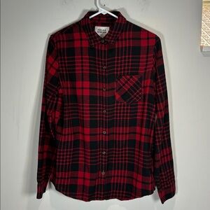Field & Stream Red and Black Plaid Shirt